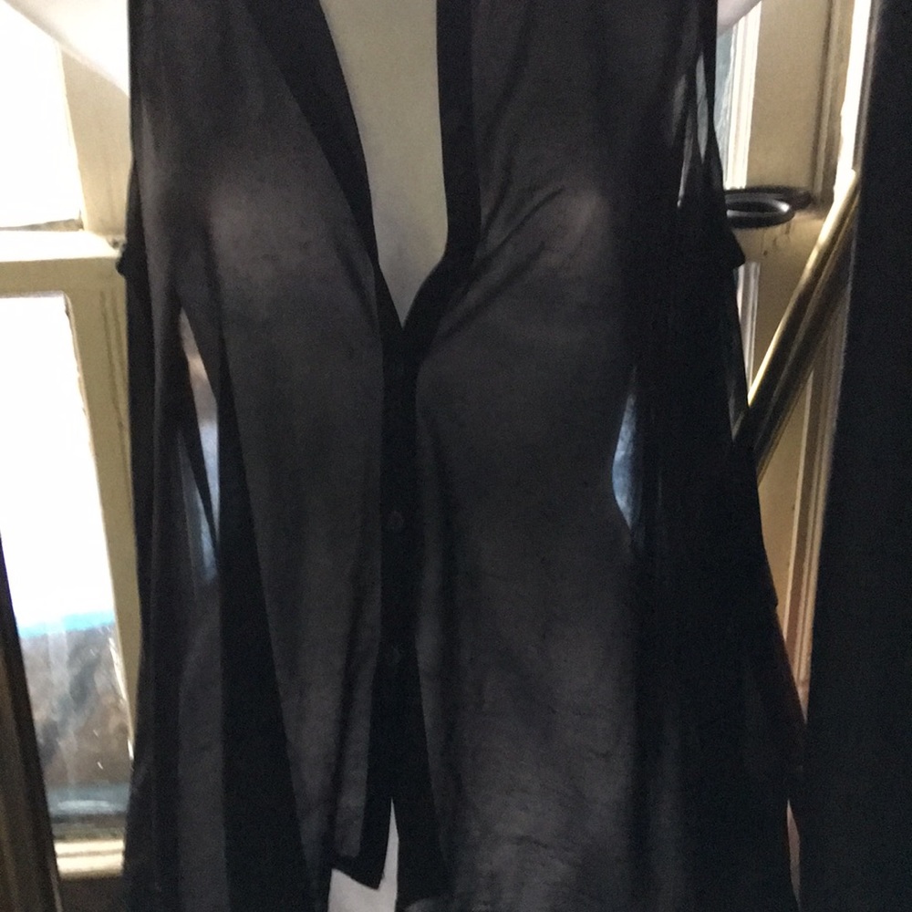 Black sheer Divided brand black top size 4